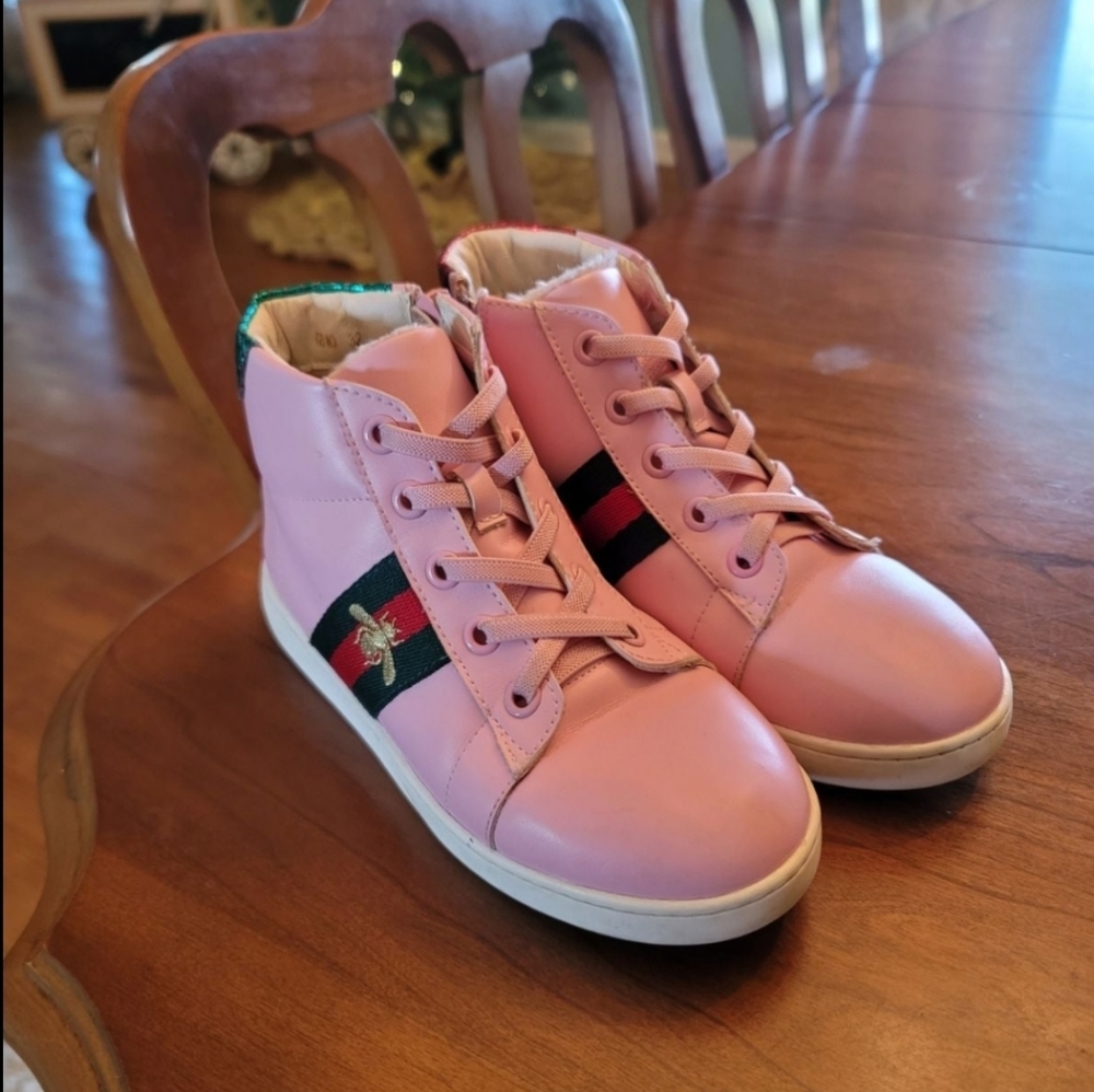 Girls Pink High-top sneakers